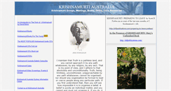 Desktop Screenshot of krishnamurtiaustralia.org